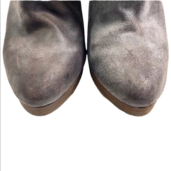 KORS Michael Kors Leather Wedge Corrine Booties Size 9 - Picture 5 of 10